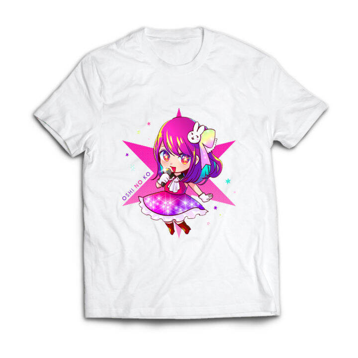 new-oshi-no-ko-anime-tshirt-short-sleeve-top-cosplay-ai-hoshino-ruby-hoshino-harajuku-shirt-fashion-casual-plus-size-tee-เสื้อยืดลำลองฤดูร้อน-s-5xl