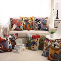 【CW】 Pillowcase Embroidery   Abstract Cover - 45x45cm Cushion Aliexpress