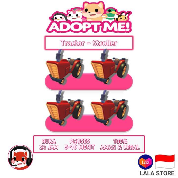 Adopt Me Stroller Tractor Stroller Roblox Lazada Indonesia