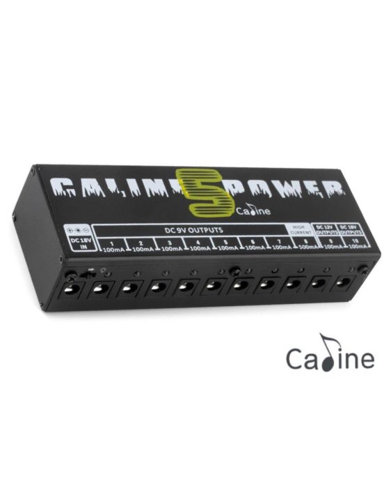 caline-ตัวจ่ายไฟเอฟเฟค-10-ช่อง-รุ่น-cp-05-power-supply-for-guitar-effects-10-outputs-แถมฟรีสายไฟพ่วงเอคเฟค-10-เส้น-amp-อแดปเตอร์