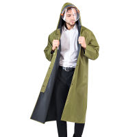 Hooded Rain Coat Long Style Men Women Raincoat Durable Outdoor Waterproof Rain Jacket Impermeable Adult Rain Gear