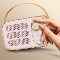 Wireless Retro Radio Portable Classic Design Bluetooth 3D Stereo Hi-Fi TWS Outdoor Mini Speaker Subwoofer Hands Free