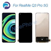 สำหรับ Realme Q3 Pro 5G อะไหล่ชิ้นส่วนจอสัมผัสแอลซีดีของเครื่องแปลงดิจิทัล6.5  "RMX2205 Q3 Pro 5G หน้าจอแสดงผล LCD