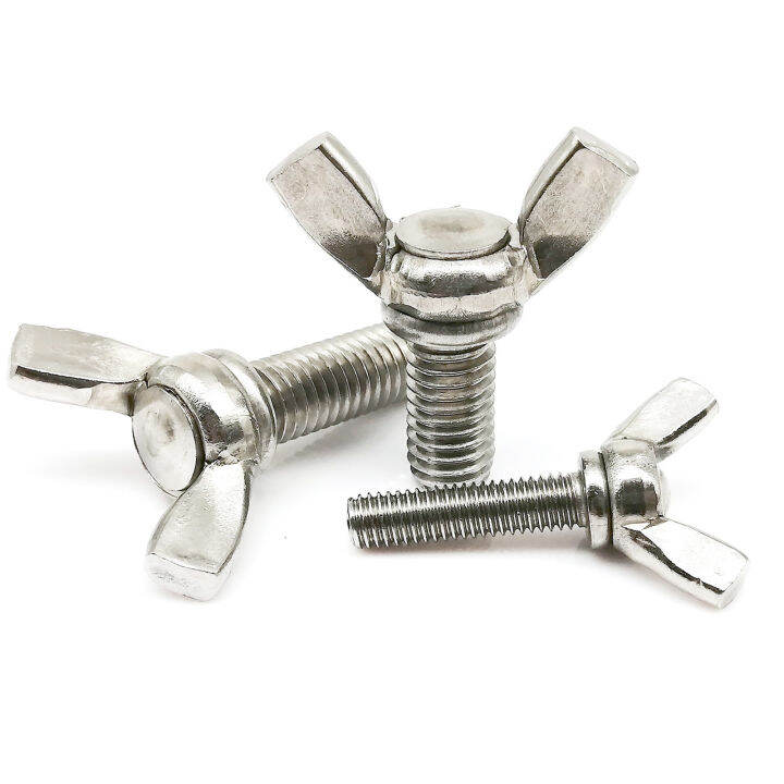 5-10pcs-304-stainless-steel-thumb-wing-hand-bolt-screw-m3-m4-m5-m6-6-hand-tighten-screws-butterfly-bolt-wing-thumb-screw