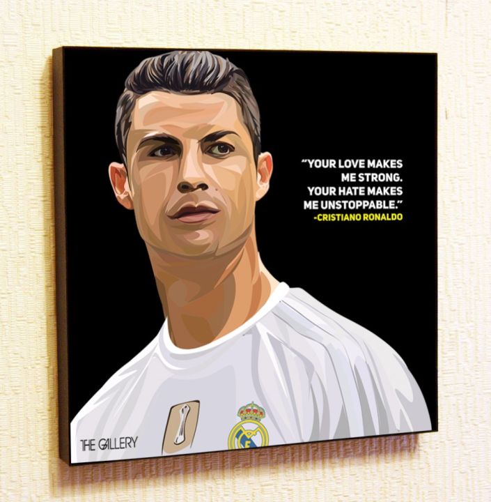 Cristiano Ronaldo #2 CR7 Real Madrid Football Holmes Poster Pop Art for ...