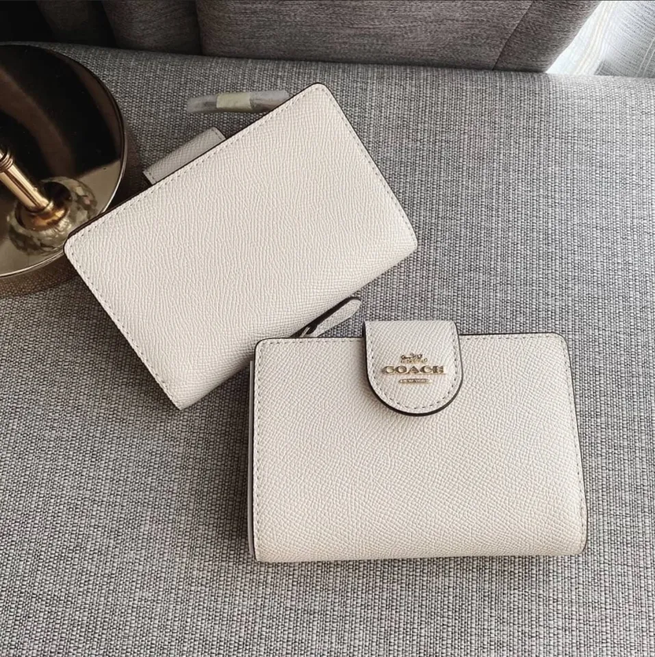 Coach wallet crossgrain online leather