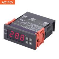 Mh1210a ตัวควบคุมอุณหภูมิดิจิตอล Ac110v Ac220v Dc12v ตัวควบคุมอุณหภูมิเทอร์โมสตาร์ท Led ดิจิตอลขนาดเล็กพร้อมเซ็นเซอร์สอบสวน