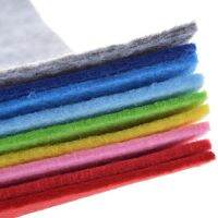 ﹍◎❂ ChainhoPolyester Nonwoven Felt FabricThickness 2mmDIY Sewing Material Dolls/Toys/Crafts Solid Color Series9 Pieces30x30cm