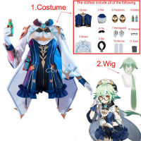 Genshin Impact Knights Sucrose Cosplay Costume Halloween Uniform Show Funny Womens Costumes Sock Ornaments Glasses Bottle