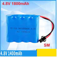 Pin sạc Ni-cd 4.8v 1800mah xe mô hình điều khiển