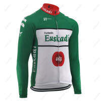 EUSKADI ขี่จักรยานย์แขนยาวผู้ชายสีเขียวจักรยานเสื้อผ้าฤดูใบไม้ร่วงฤดูหนาวความร้อน C Iclismo ถนน MTB กีฬากลางแจ้งแจ็คเก็ต