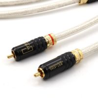 QED Signature OCC Silver-Plated Interconnect Cable Signal Wire With WBT-0144 Gold Plated RCA Plugs