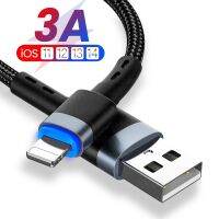 ที่ชาร์จไฟรวดเร็ว USB สายสำหรับ iPhone ชาร์จ3ขา USB A ถึง8ขา,USB สายสำหรับ iPhone 14 13 12 11 Pro สายค่าโทรศัพท์ข้อมูล1/2M