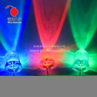 10pcs F10 10mm Fast / Slow RGB Flash Red Green Blue Rainbow Multi Color Light Emitting Diode Round LED Full Color DIY Kit