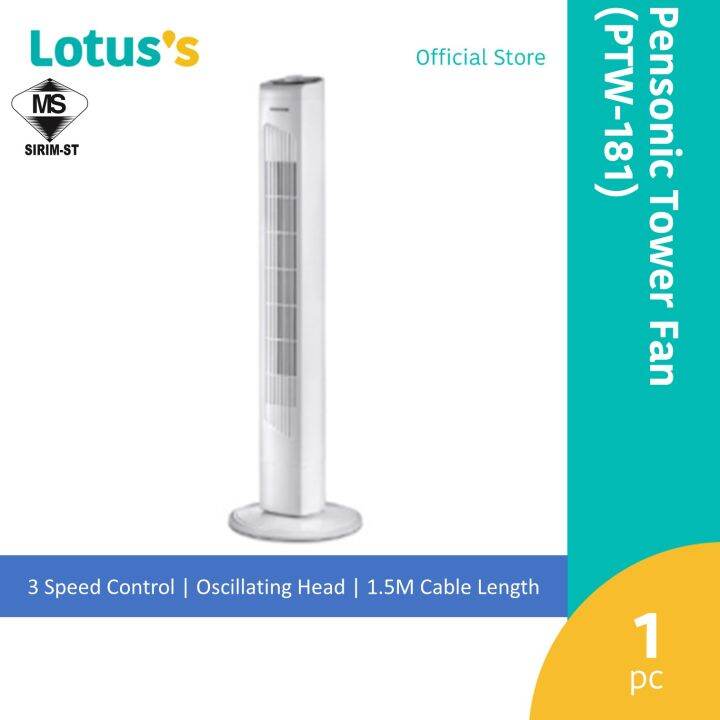 Pensonic Tower Fan (PTW181) Lazada