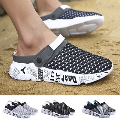 รองเท้า EVA ใหม่ฤดูร้อน2023สำหรับผู้ชายน้ำหนักเบาระบายอากาศได้รองเท้าใส่เดินผู้ชายรองเท้าแตะสำหรับเดินชายหาด