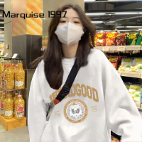 Marquise1997 เสื้อฮู้ด เสื้อแขนยาวอบอุ่น หลวมและสบาย ทันสมัย นุ่มนวล ทันสมัย ชิค WWY23909V3 38Z230918