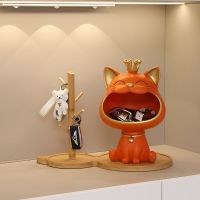 Lucky Cat Entrance Entrance Entrance Key Storage Living Room Home Decoration Shoe Cabinet Ornament Housewarming New Home Gift