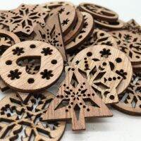 50pcs Natural Unfinished Wood Slices Round Wood Cutouts Ready To Be Painted and Decorated 30mm (Mixed Pattern) Cooking Utensils