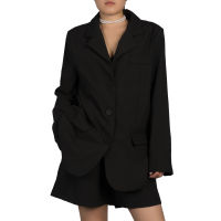 SHU APPAREL EASYWORK BLAZER+SHORTS SETS #1 - BLACK