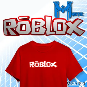 ADEN Roblox Logo Shirt Metallic Gold Gamers TShirt Boys Tee Shirts Roblox T- Shirt Adult Kids Size Cotton Unisex (Black)