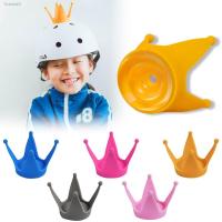 ☃◑✧ Helmet Horns Decor Innovative Motorcycle Electric Car Helmet Suction Cup Crown Decoration Corners Moto Accessories