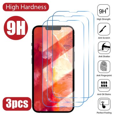 3PCS Tempered Glass for iPhone 14 13 12 11 Pro Max Mini Screen Protector for iPhone 14 Pro 7 8 6S Plus SE 2022 X XR Xs Max Glass