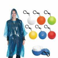 1 Pcs Portable Disposable Raincoats Emergency Convenient Rain Poncho in A Ball for Traveling Camping Outdoor Sports