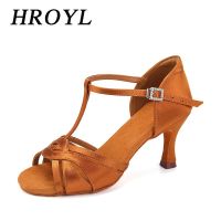 Latin Dance Shoes Women T Straps Design Ballroom Dancing Shoes For Girls Soft Suede Sole Tango Salsa Sandals Elegant New Styles