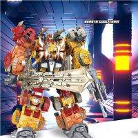 6รูปแกะสลักใน1 Ko Predaking ตุ๊กตาขยับแขนขาได้หกสัตว์กลสัตว์รวมกันการแปลงสัณฐานวิทยาของขวัญโมเดลของเล่น