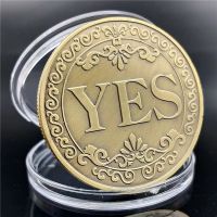 1Pc Creative Alloy เหรียญสะสมใช่หรือ No Challenge Decision Coin Art Collection คู่ของขวัญที่ระลึกทองเหรียญ-SYU STORE