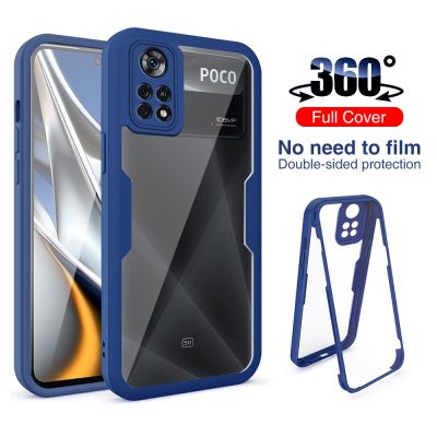 「Enjoy electronic」 360 Full Body Double Side Screen Protector Case For Xiaomi Poco X4 Pro 5G Poko Poxo M4 Pro X3NFC X3Pro Shockproof Phone Cover