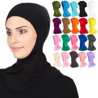 Tudung หมวกหมวกผ้าพันคอนินจาฮิญาบสำหรับผู้หญิง,หมวกผ้าโพกหัวมุสลิมปลอกหุ้มหัวไม้กอล์ฟด้านในหมวกหิญาบผ้าคลุมศีรษะอิสลามผ้าพันคอมุสลิม