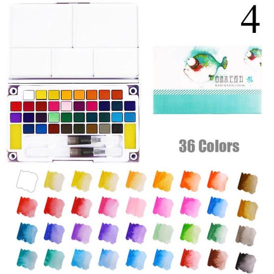 45Colors Pigment Watercolor Paints Set with Watercolor Paper