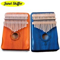 【YF】 Upgraded Kalimba 17 Keys Thumb All Wood Veneer Sound Pronunciation Birthday Gifts Shipping