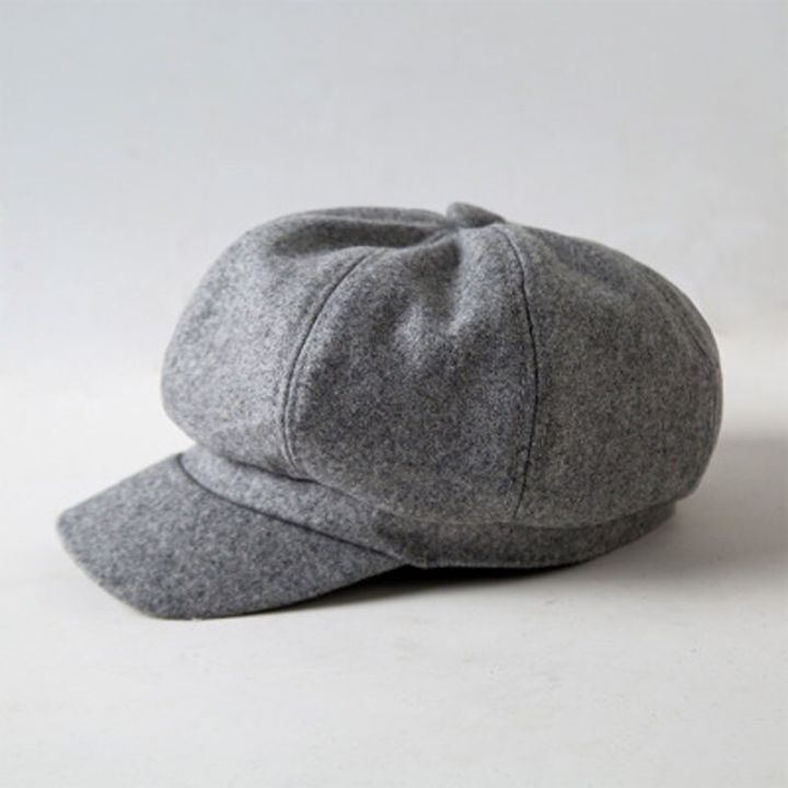 หมวก-หมวกเบเร่ต์-รุ่นฤดูใบไม้ร่วง-ฤดูหนาว-รูปแปดเหลี่ยม-หมวกของจิตรกร-หมวกลำลอง