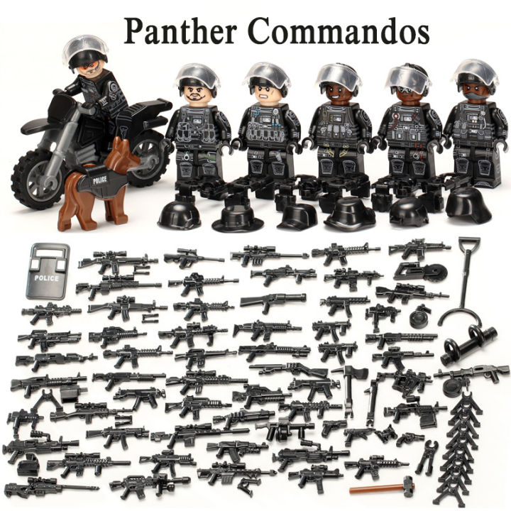 UN Peacekeeping Special Force Soldiers Building Blocks Policeman MIni Action Figures Bricks Toys For Children Christmas Gifts