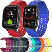 ☾ 20mm pasek z miękkiego silikonu WatchBand dla Huami Amazfit GTS 2 2e mini BIP młodzieży lite U S POP Pro bransoletka zamienna pasek na rękę