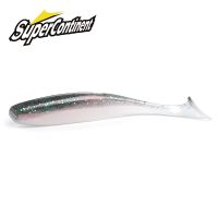 2021 NEW Soft Lures 5CM 7.5CM 10CM Baits Fishing Lure Leurre Shad Double Color Silicone Bait T Tail Wobblers