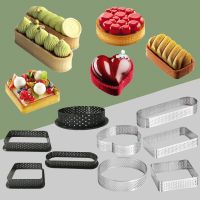 SHENHONG French Tarts Dessert Bake Stainless Steel Tart Ring or Plastic Tart Circle Food Grade Cake Mold Fruit Cream Pie Tools