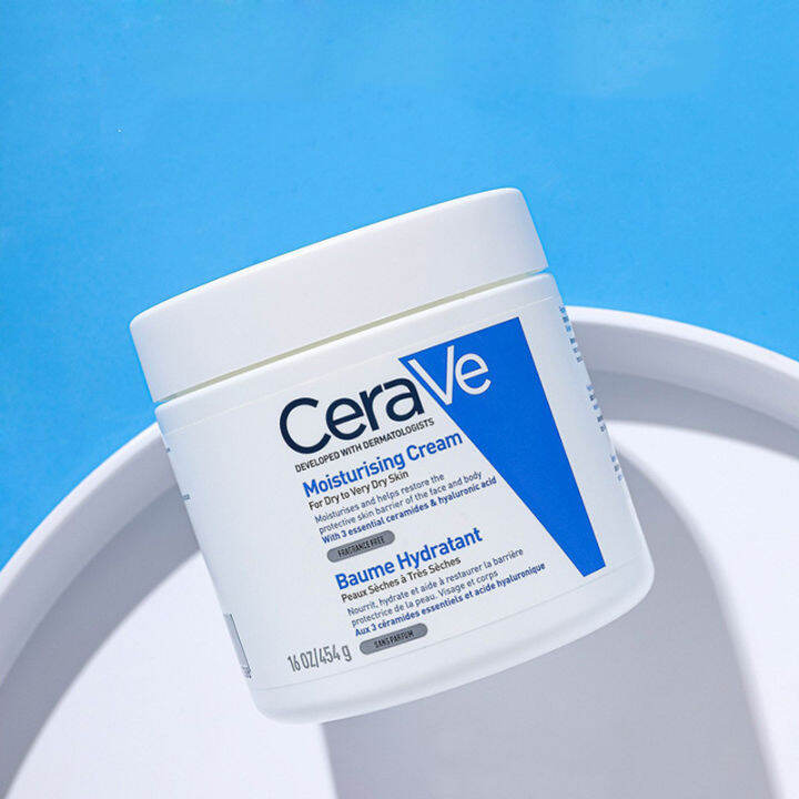 CeraVe Moisturizing Cream Body and Face Moisturizer for Dry Skin Body