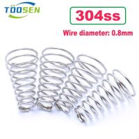 304 Stainless Steel Tower Spring Conical Compression Spring Pressure Spring Wire diameter: 0.8mm Height: 7-50mm Spine Supporters