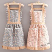 【hot sale】▲✻✸ D13 New Canvas Apron Womens Home Kitchen Cooking Breathable Korean Version Wear-resistant Adult Work