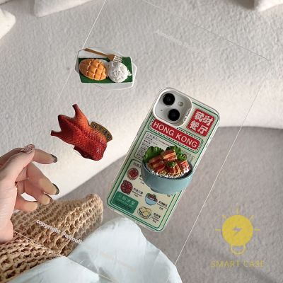 For เคสไอโฟน 14 Pro Max [HK Icehouse Delicious] เคส Phone Case For iPhone 14 Pro Max Plus 13 12 11 For เคสไอโฟน11 Ins Korean Style Retro Classic Couple Shockproof Protective TPU Cover Shell