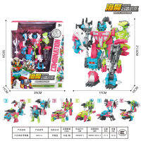 ProudNada Toys ของเล่นเด็ก หุ่นยนต์แปลงร่าง(แปลงร่างร่างได้ 13 แบบ) COMBINATION BEASTS COOL TEAM NO.6661-A