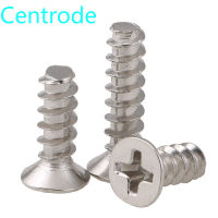 ข้าม Countersunk หัวแบนปลายแบนตนเองแตะสกรู KB แตะหางแบนมินิสกรู M1.4M1.7M2M2.3 1000ชิ้น