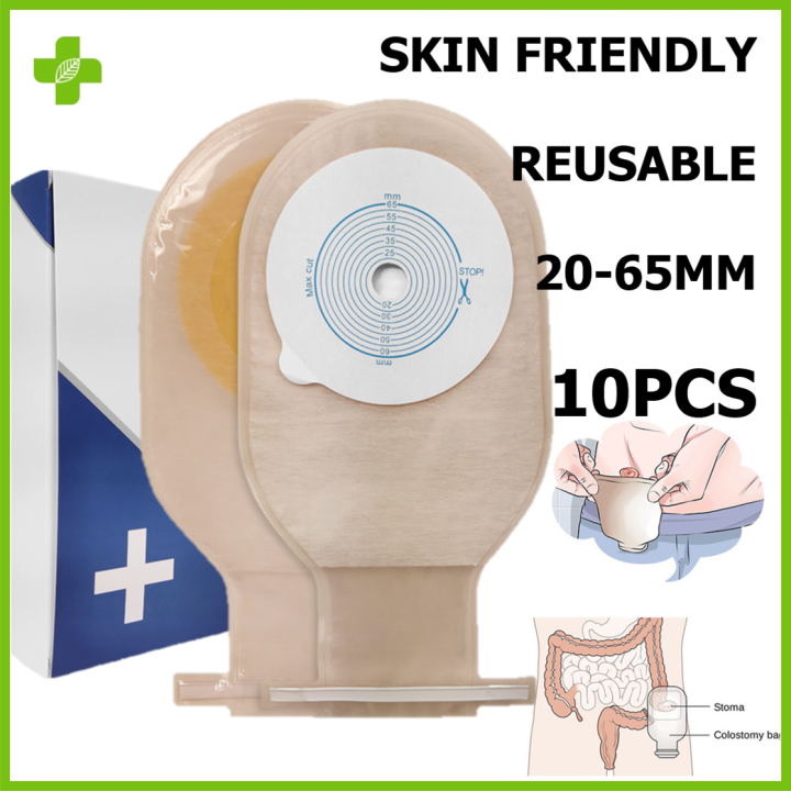 Confidential Delivery 10pcs Colostomy Bag 2065mm Ostomy Bag Easy Use