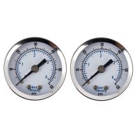 ❆ 2X Ts-Z51 0-60Psi Pressure Gauge 40Mm 1/8 Inch Npt Mini Pressure Gauge Air Compressor Hydraulic Vacuum Gauge Manometer