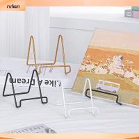 RUHAN 5packs มี3สี ที่วางจาน โลหะสำหรับตกแต่ง อุปกรณ์เสริม hoem ขาตั้งกรอบรูปภาพ มีเสถียรภาพ S M L ขาตั้งลวดขนาดเล็ก รูปภาพตกแต่งภาพ