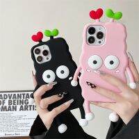 Fun Cartoon Three-Dimensional Sprouted Briquettes Iphone13promax 12 All-Inclusive Silicone 14